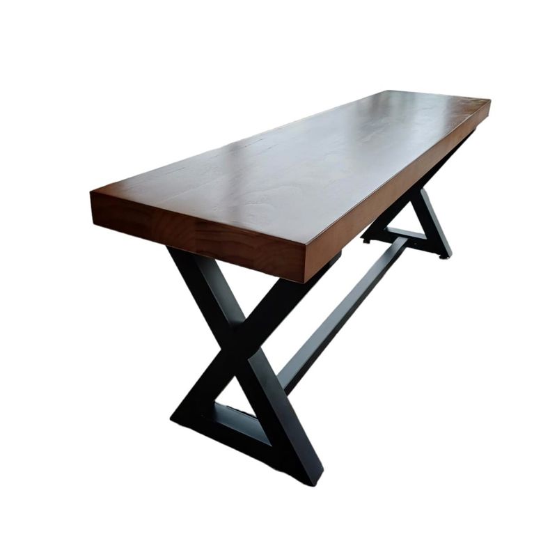 GENERICO - Banca Madera Hierro Modelo Napoles 120x30 cm