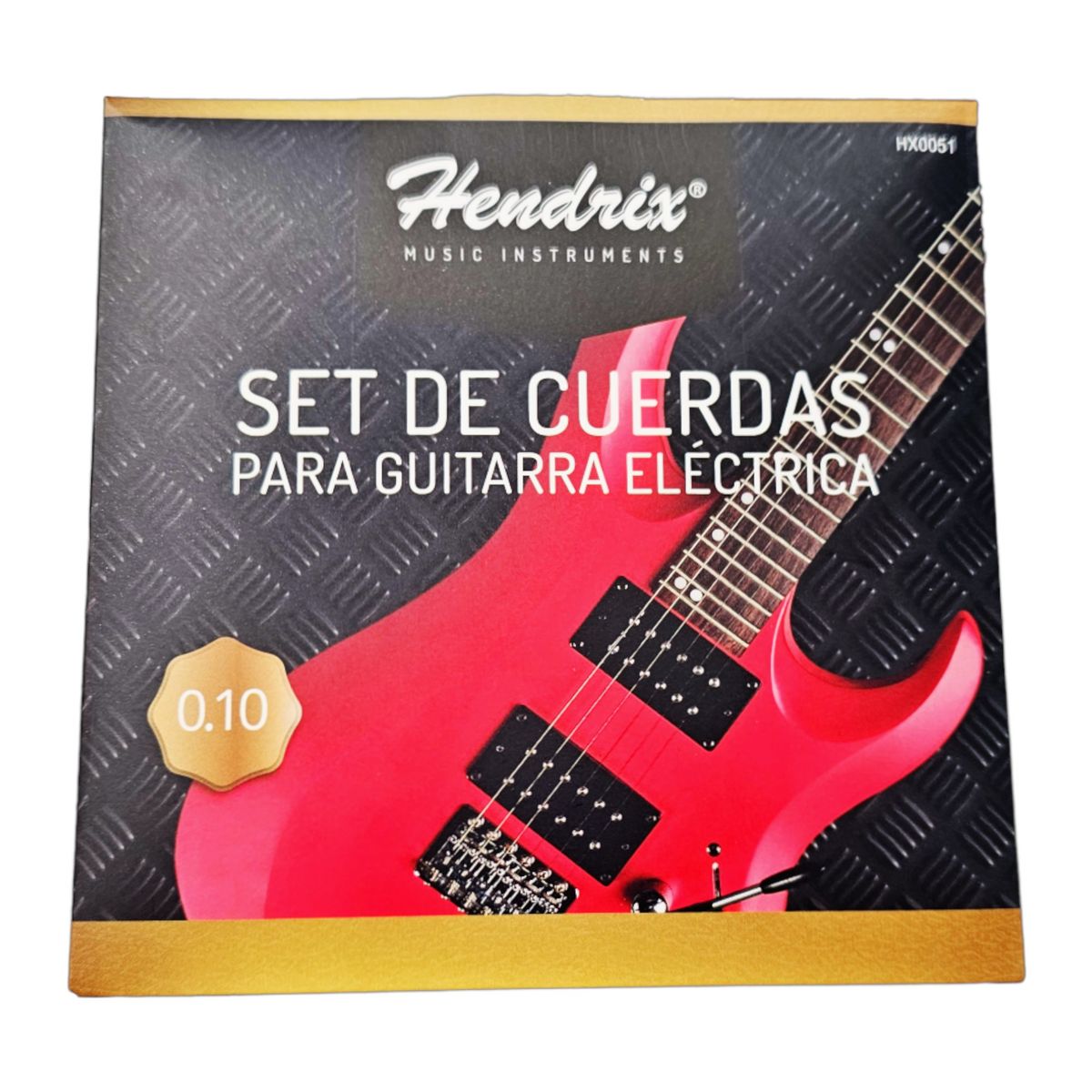 HENDRIX - Set de Cuerdas para Guitarra Eléctrica Calibre 0.10 Hendrix