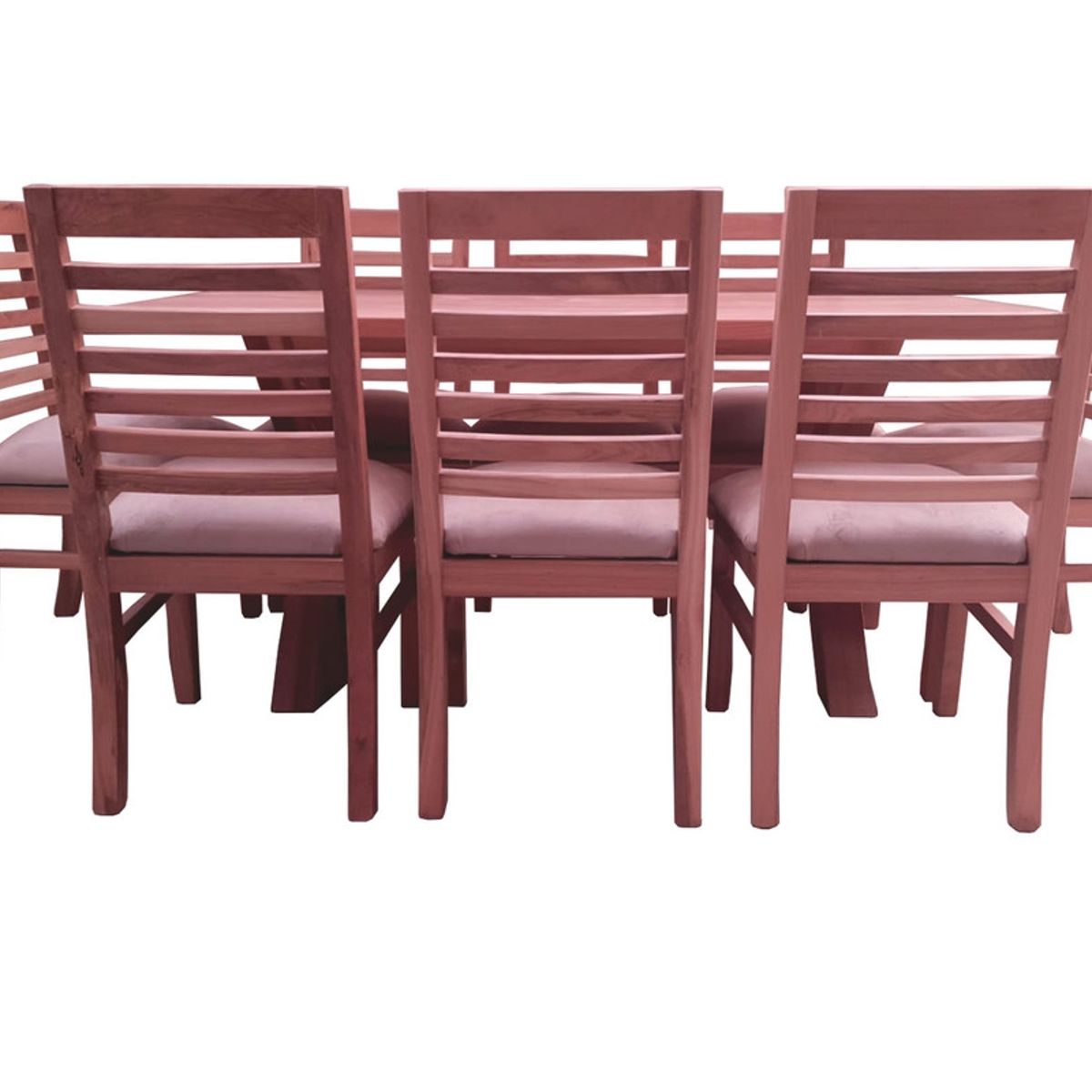 MUEBLES NATIVA - Comedor 8 Sillas Palillo Tapiz Beige