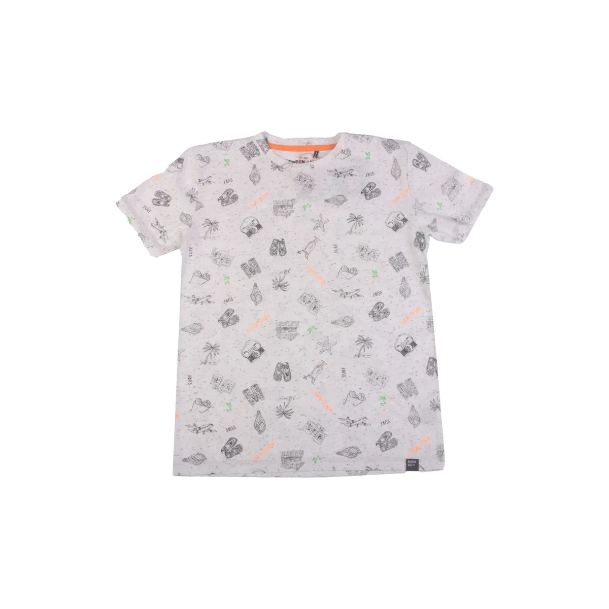 PILLIN - Polera Niño Gris claro Pillin PILLIN