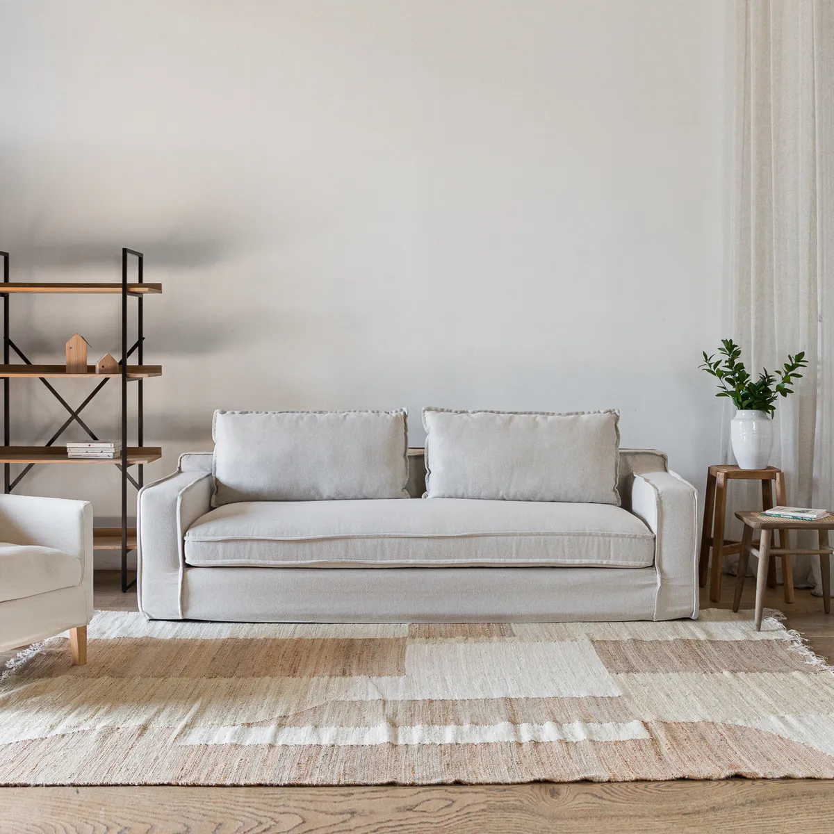 AMOBLE - Sofa Sven Beige 240 H Amoblé