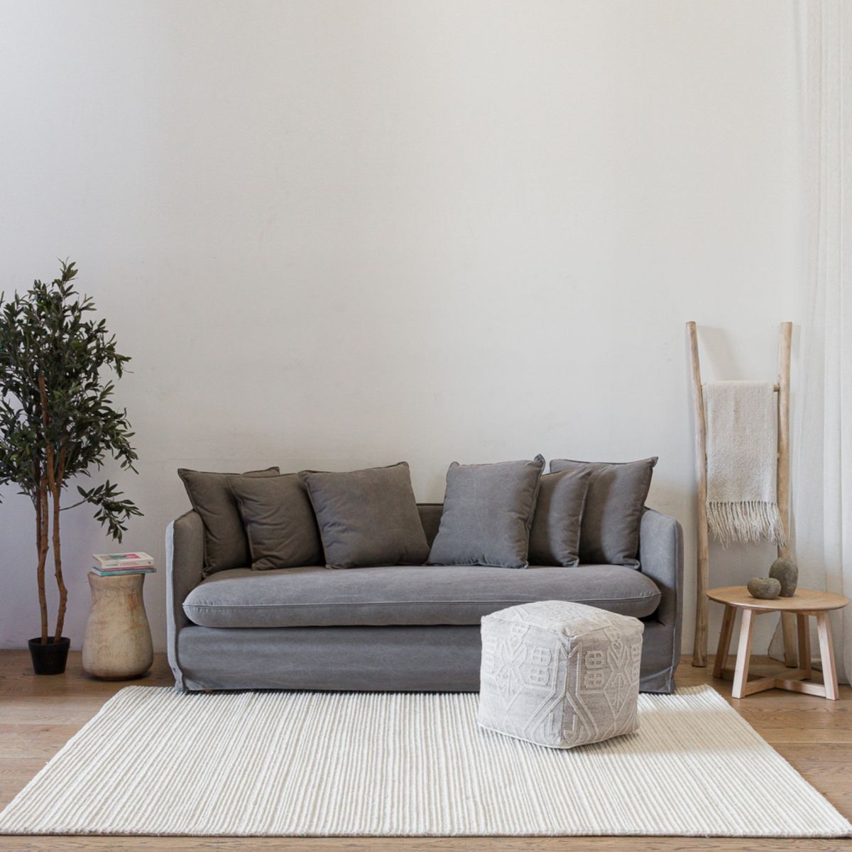 AMOBLE - Sofa Jacinta Gris H Amoblé