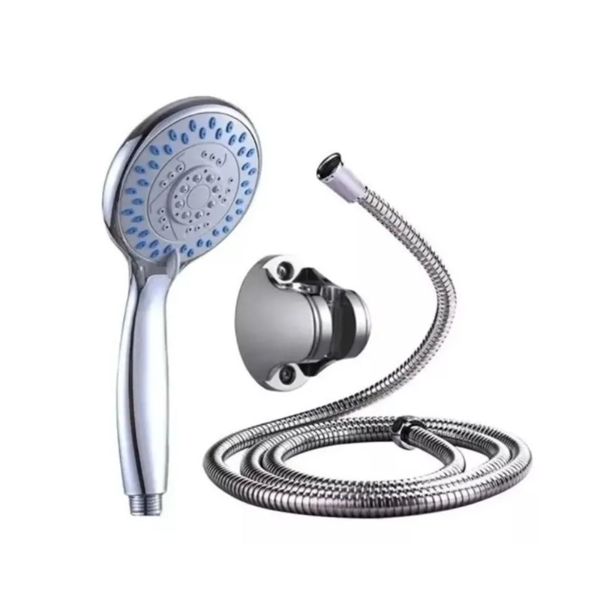 GENERICO - Kit Ducha Teléfono Manguera  Soporte Cromado