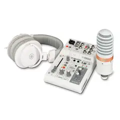 YAMAHA - Pack de transmisión en vivo 3 canales AG03MK2 White -