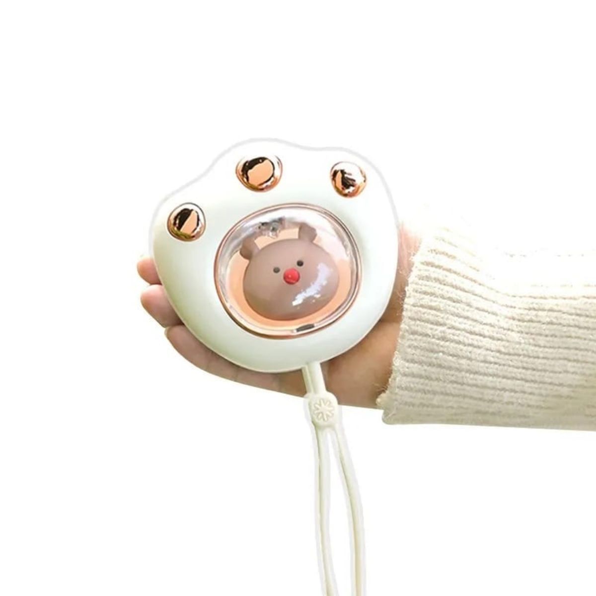 OEM - GUATERO DE MANOS PORTATIL RECARGABLE USB BLANCO