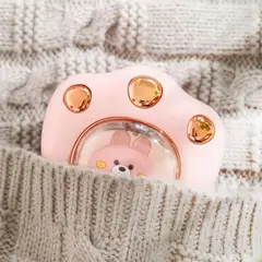 OEM - GUATERO DE MANOS PORTATIL RECARGABLE USB ROSA