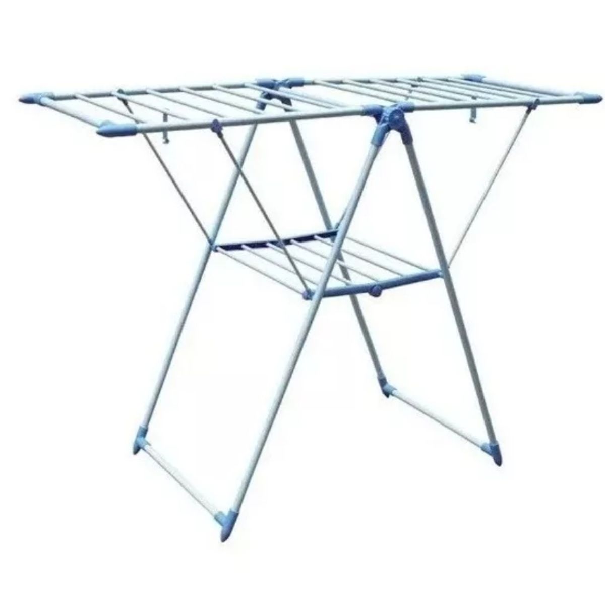 GENERICO - Tendedero De Ropa Plegable Rack 2 Niveles Útil Peq Espacios