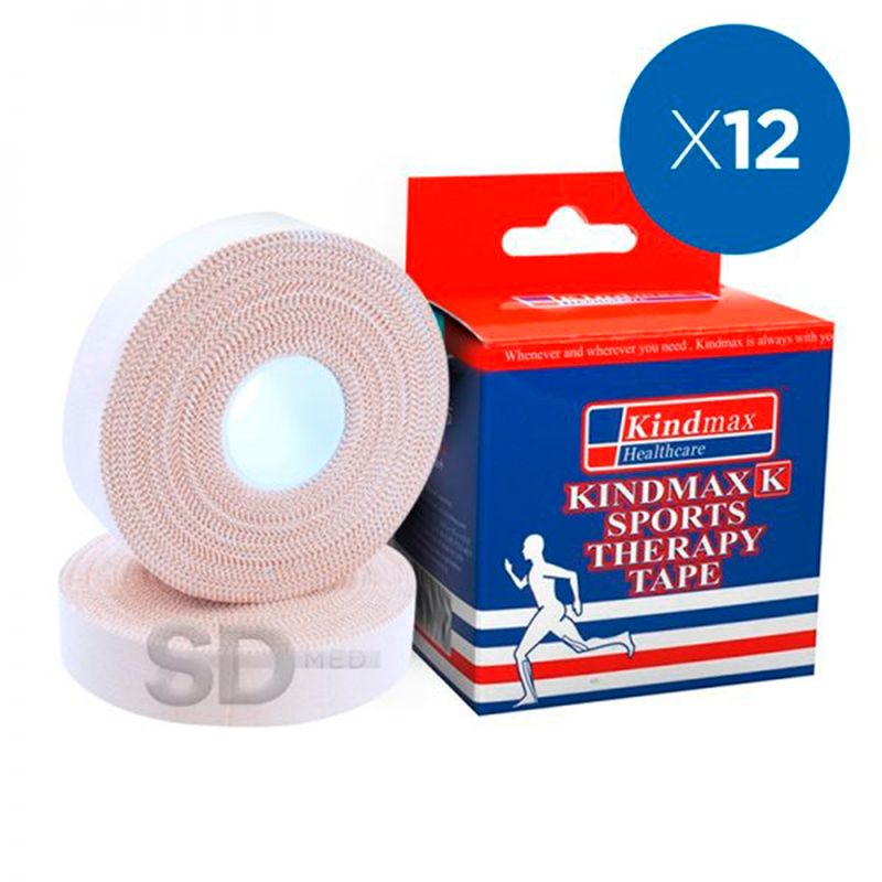SDFIT - Pack 12x Venda Rigida Kindmax Leukotape w25 x 13,7 mt…