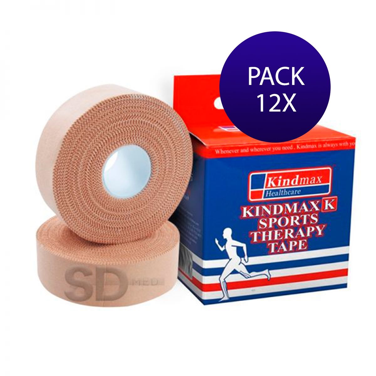 SDFIT - PAck 12x Venda Rigida Kindmax Leukotape w3,8 x 13,7 mt…