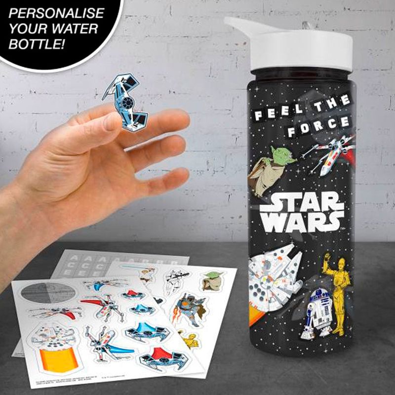 PALADONE - BOTELLA DE AGUA DE STAR WARS CON STICKERS