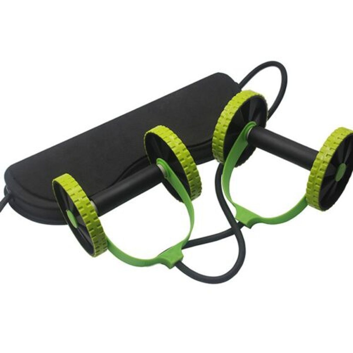 CITYSHOP - Rueda Abdominal AB Wheel con Cuerda de Tracción y Soporte EVA 5 niveles de Resistencia