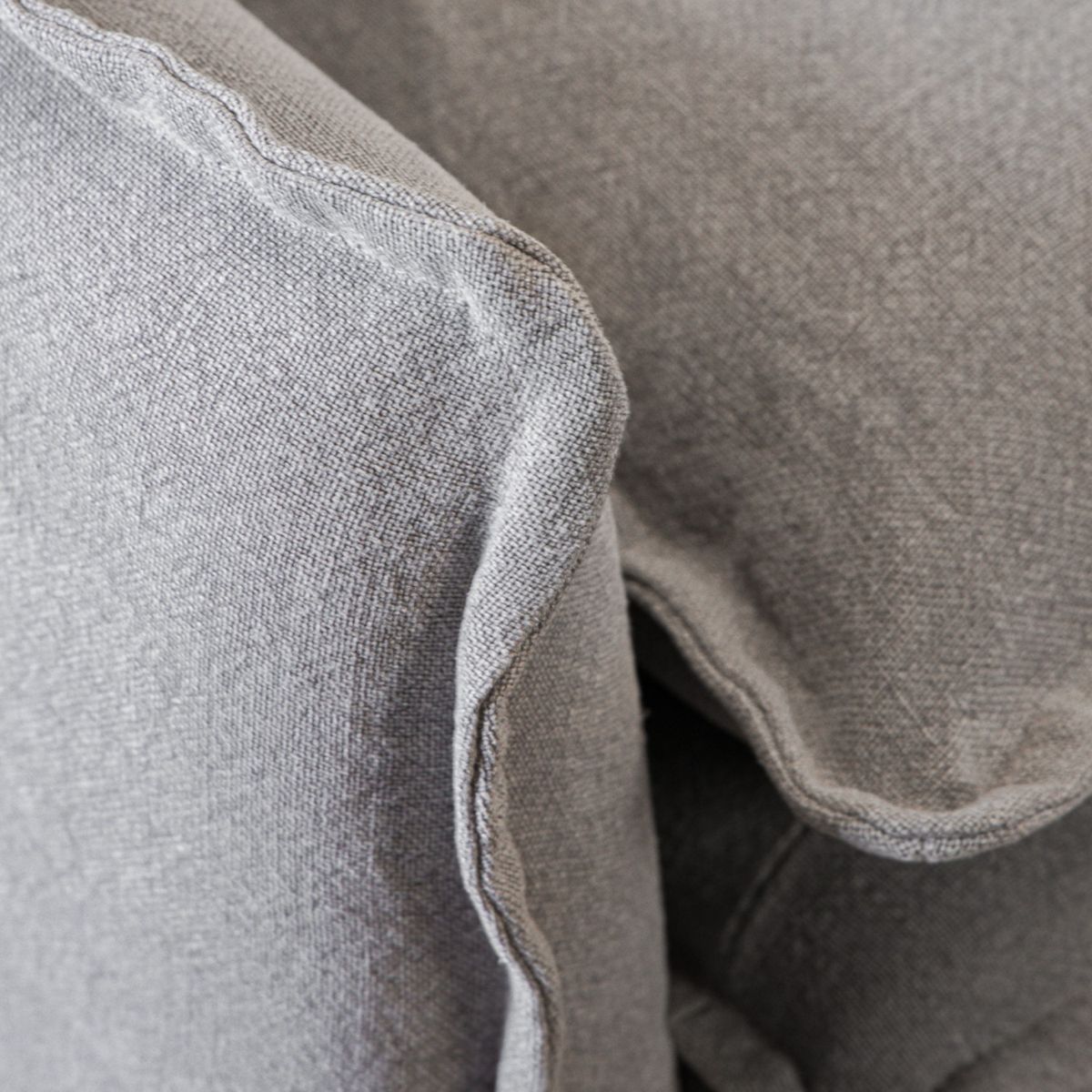 AMOBLE - Sofa Angostura Lino Gris Claro 170 Amoblé