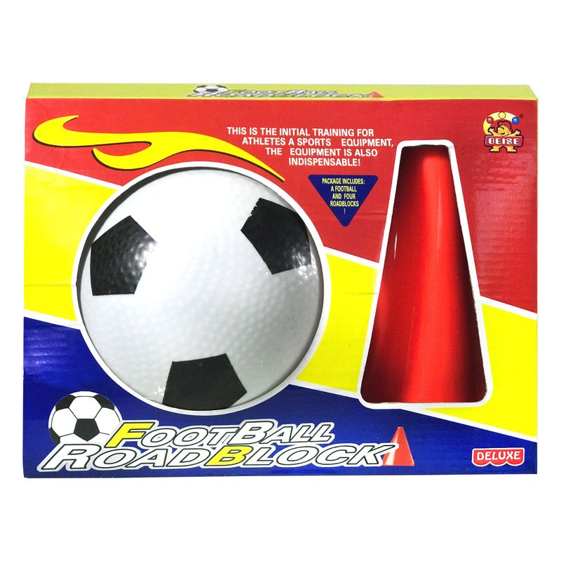 NOBEL TOYS - Set Deportivo Pelota Y Conos 28x21 Cm