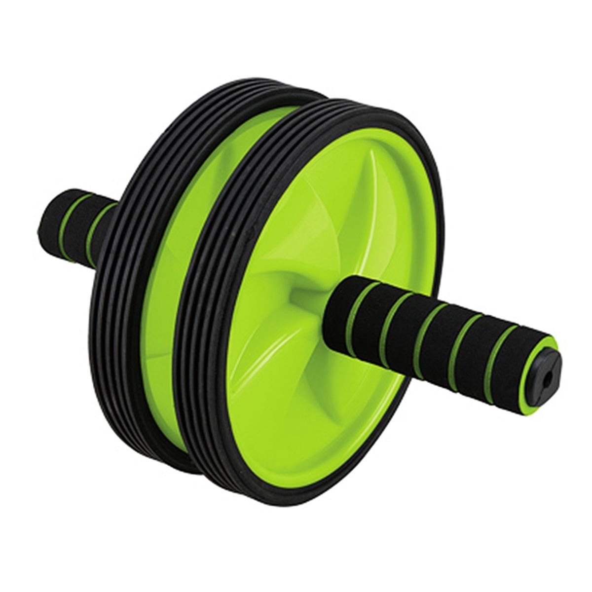CITYSHOP - Rodillo Abdominal Doble Rueda Verde AB Wheel Ejercicio y Crosstraining