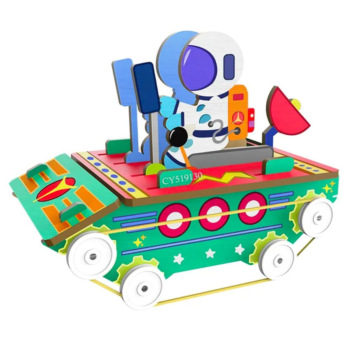 SPACEZAT - Juguete Educativo Construcción Juguetes Electricos de Madera