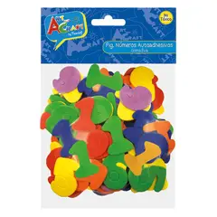 PRONOBEL - Figura Goma Eva Números Autoadhesivo 56 Piezas Art & Craft