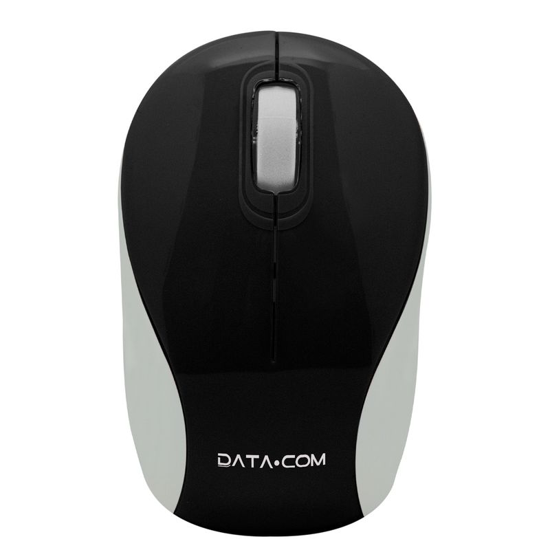 DATACOM - Mini Mouse Inalámbrico 3D Negro Datacom