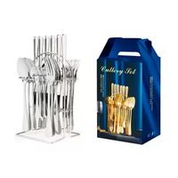 Set De Cubiertos 24 Piezas Acero Inoxidable