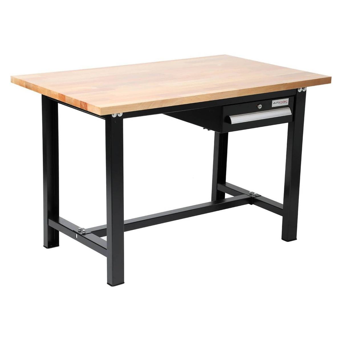 AUTORODEC - Mesón De Trabajo 120X75X78 Cm Cubierta De Madera Sólida