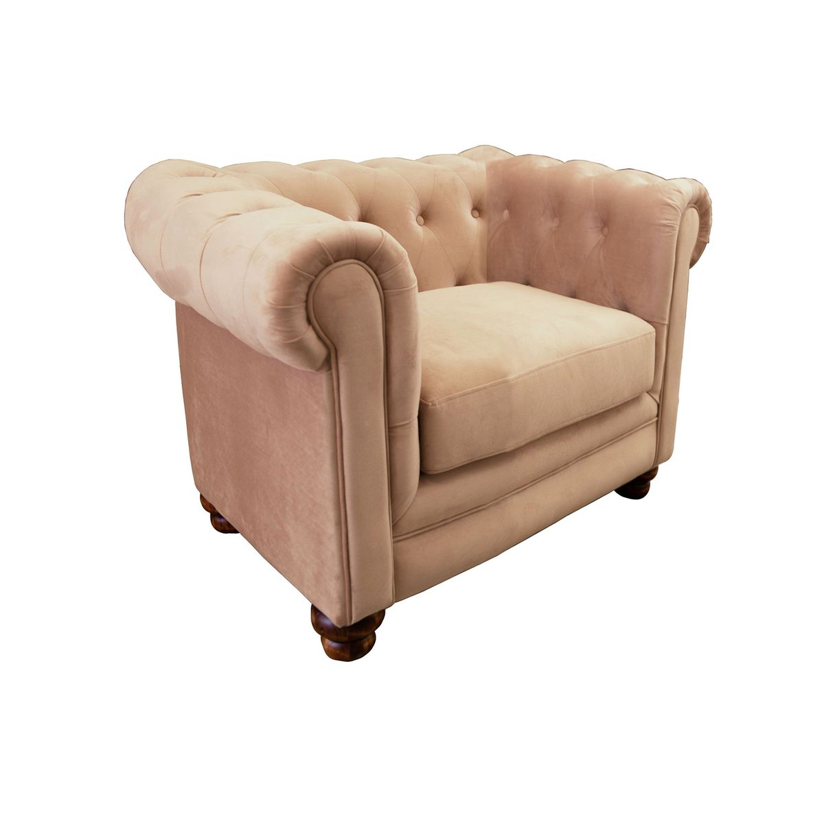 LATAM HOME - SOFA FLORENCIA 1C TELA VELVET BEIGE