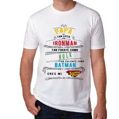 IMPRIME A TU PINTA - POLERA DÍA DEL PADRE SUPER PAPÁ