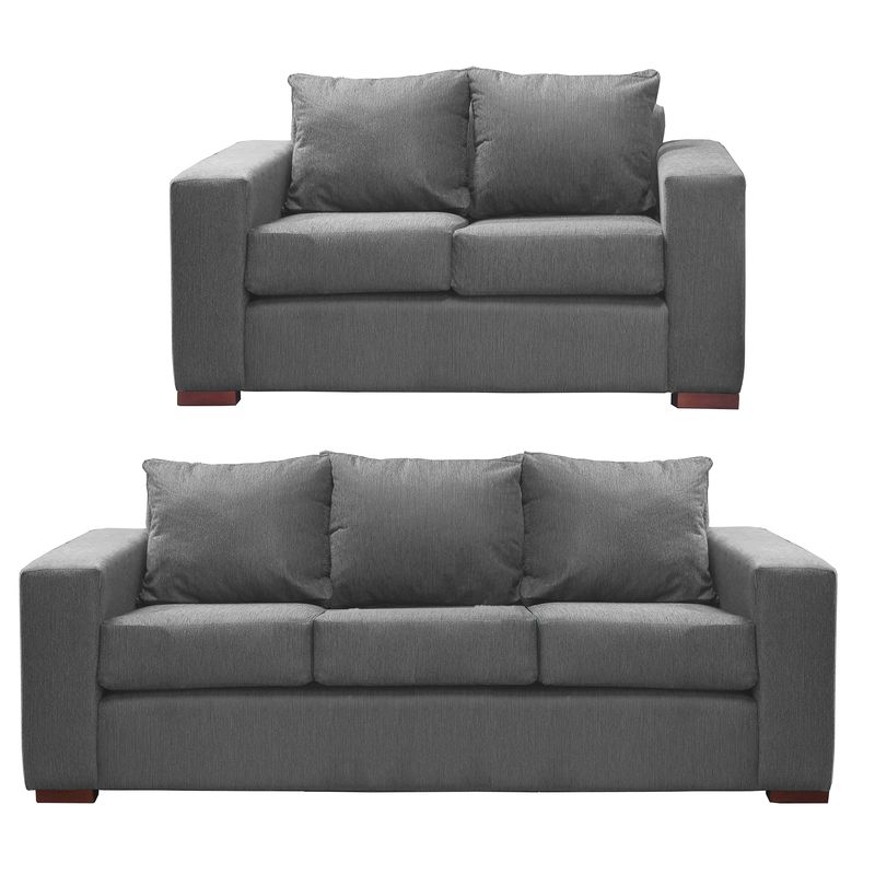 DKORA - Living City sofa 3 cuerpos + sofa 2 cuerpos Marengo