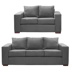 DKORA - Living City sofa 3 cuerpos + sofa 2 cuerpos Marengo