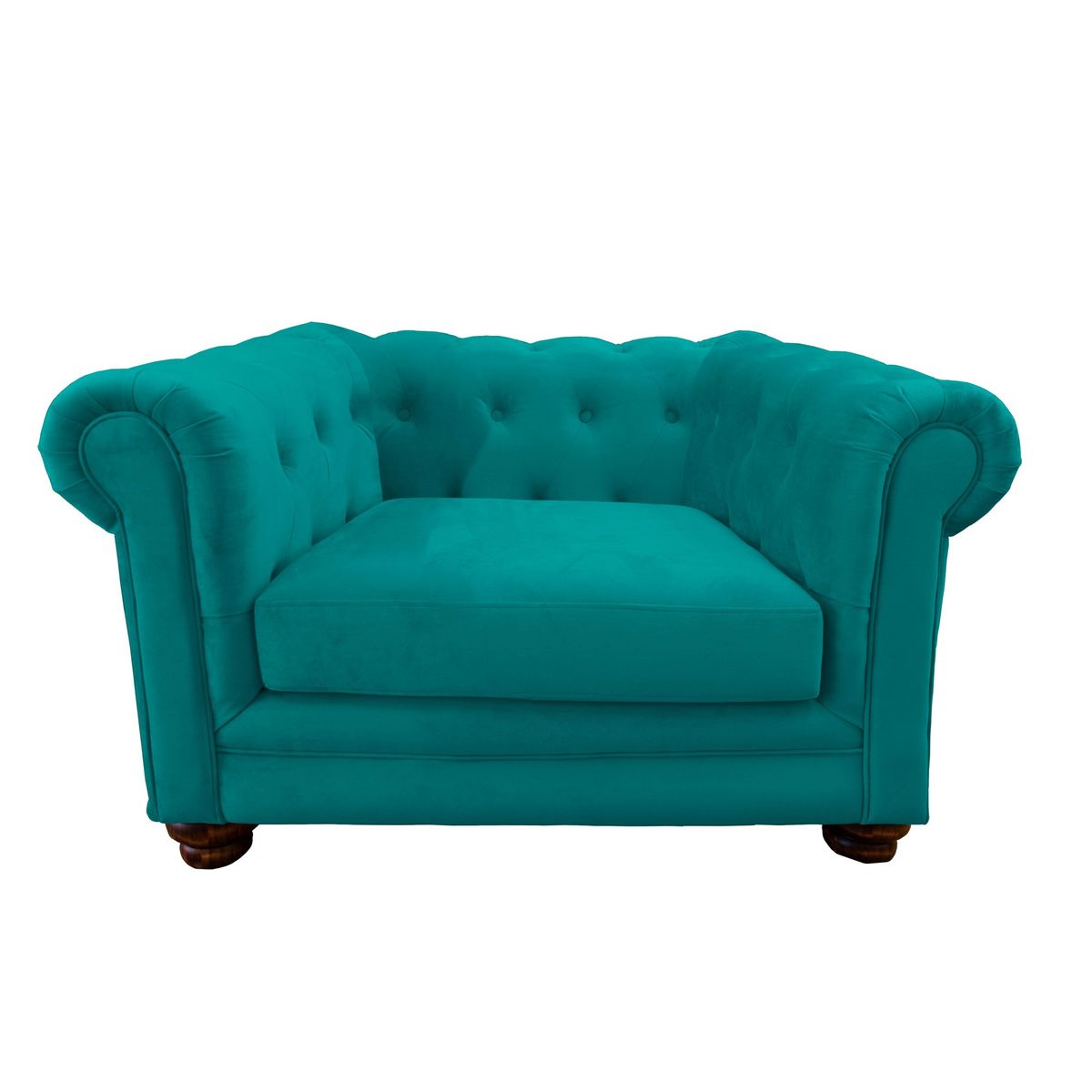 LATAM HOME - SOFA FLORENCIA 1C TELA VELVET TURQUESA