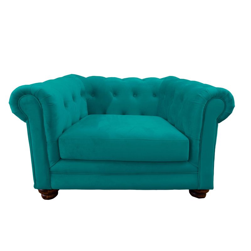 LATAM HOME - SOFA FLORENCIA 1C TELA VELVET TURQUESA