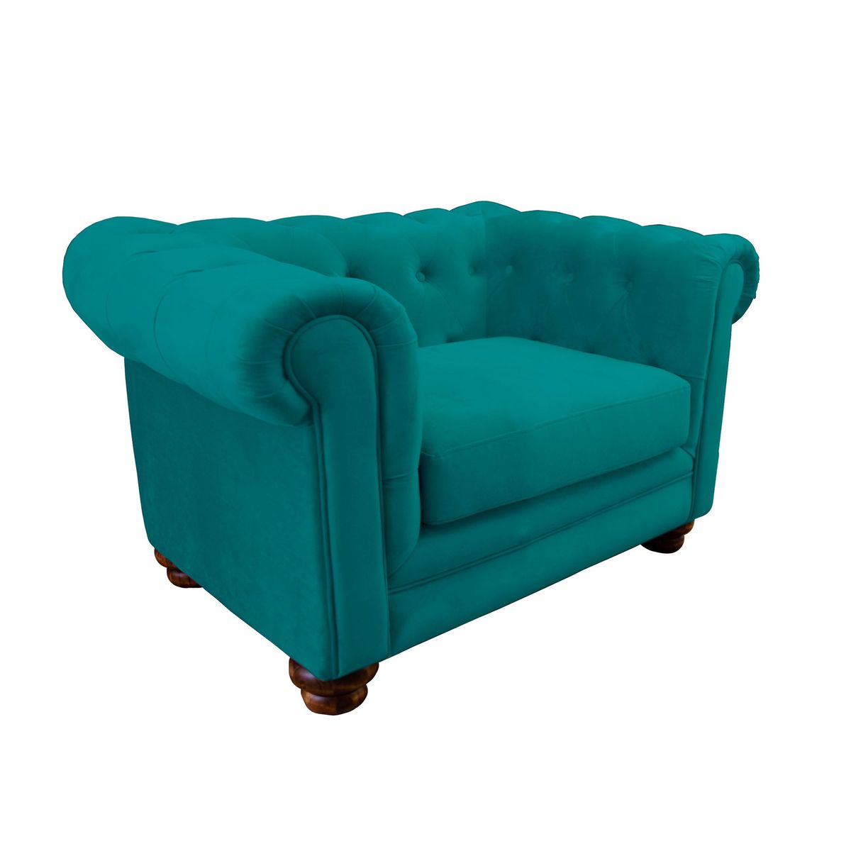 LATAM HOME - SOFA FLORENCIA 1C TELA VELVET TURQUESA