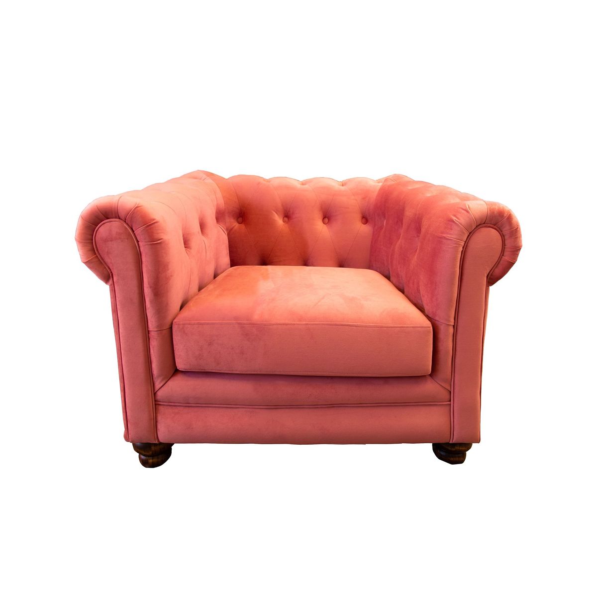LATAM HOME - SOFA FLORENCIA 1C TELA VELVET PALO ROSA