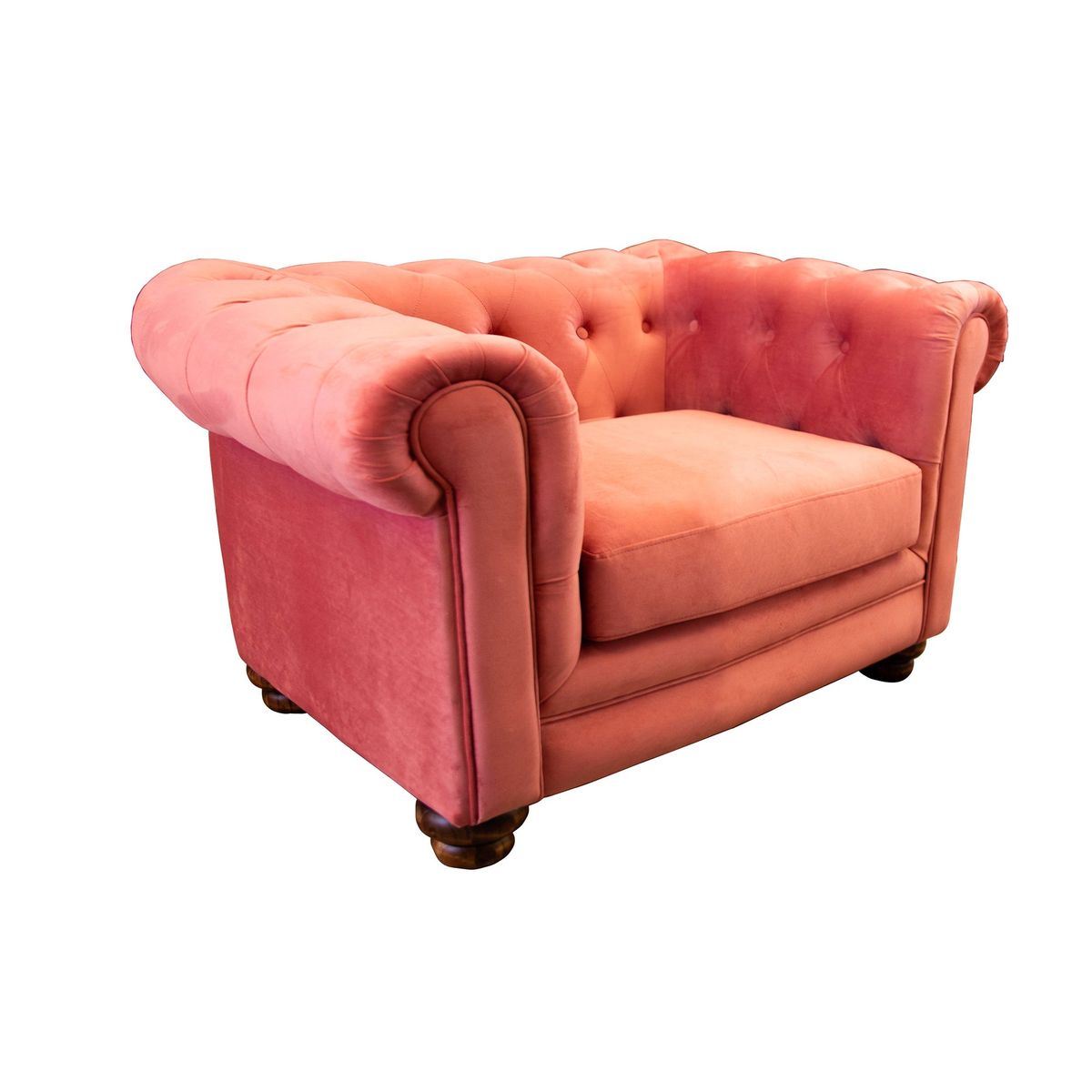 LATAM HOME - SOFA FLORENCIA 1C TELA VELVET PALO ROSA