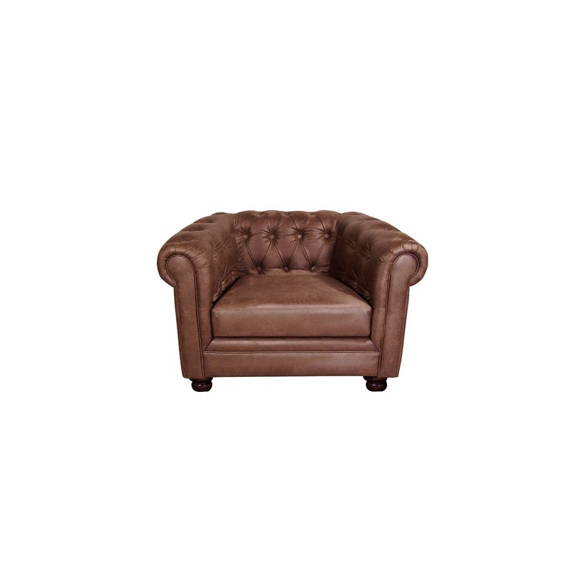 LATAM HOME - Sofá Latam Home Florencia 1 Cuerpo Capitoné Caramelo