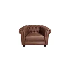 LATAM HOME - Sofá Florencia 1 Cuerpo Capitoné Caramelo
