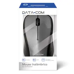 DATACOM - Mouse Inalámbrico Plata 3D