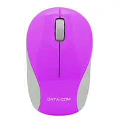 DATACOM - Mini Mouse Inalámbrico 3D Morado