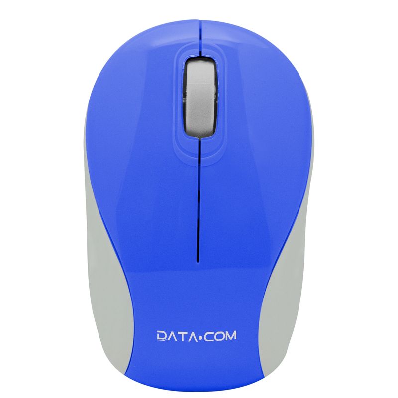DATACOM - Mini Mouse Inalámbrico 3D Azul Datacom