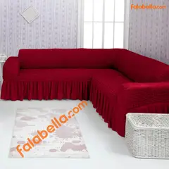 GENERICO - Fundas de sillones original Turco Tipo L o en L Rojo italiano