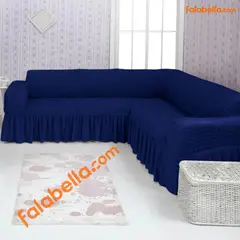 GENERICO - Fundas de sillones original Turco Tipo L o en L esquinero Azul marino