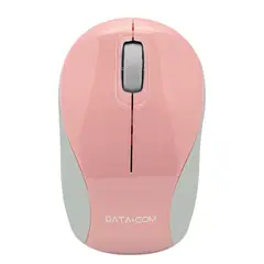 DATACOM - Mini Mouse Inalámbrico 3D Rosado