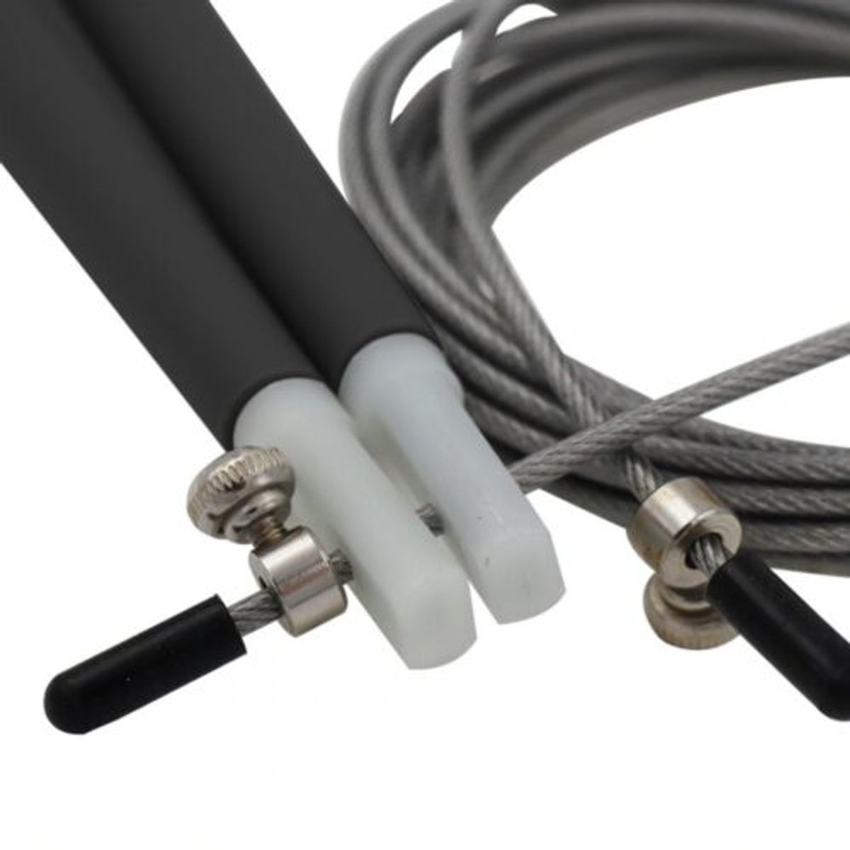 CITYSHOP - Cuerda de salto 2.8 m con cable de acero y mangos ergonómicos, resistente, veloz y funcional.