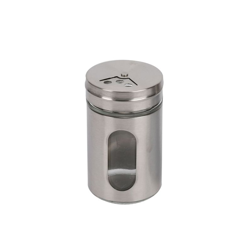 HOMEWELL - Especiero de Metal Plateado 70ml HOMEWELL
