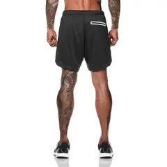 OEM - Short Gimnasio Hombre Con Calza Y Bolsillo Para Celular