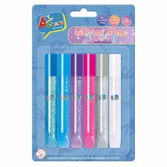 PRONOBEL - Glitter Glue Fantasía 6 Col 13 Ml