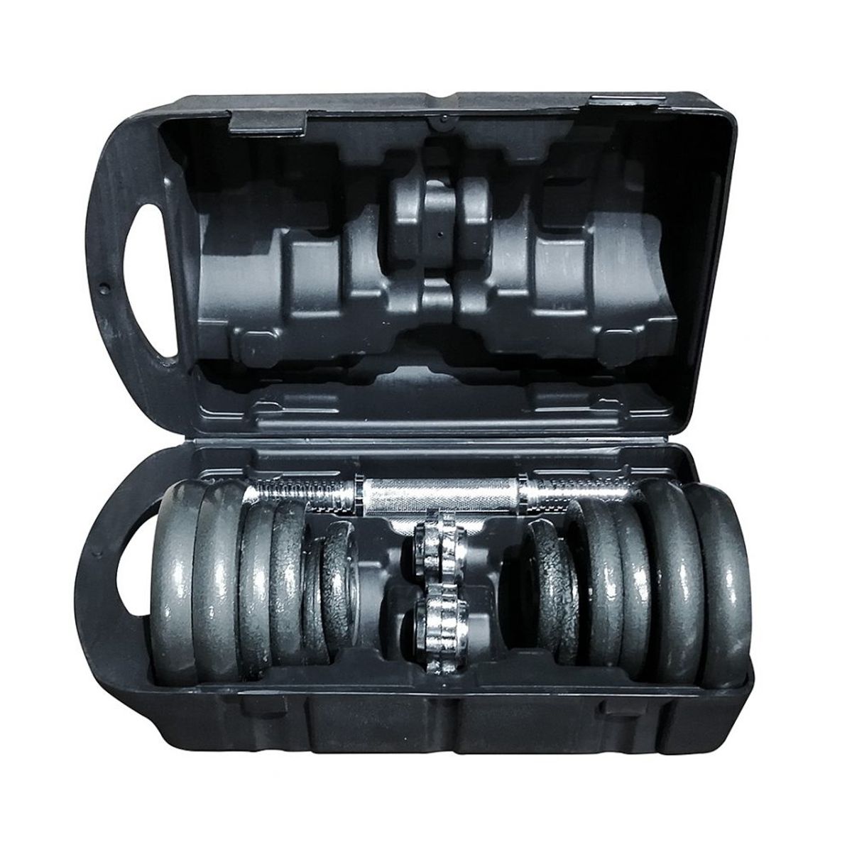 CITYSHOP - Set de Mancuernas Ajustables 20 kg con Maleta de Transporte Ironfit.