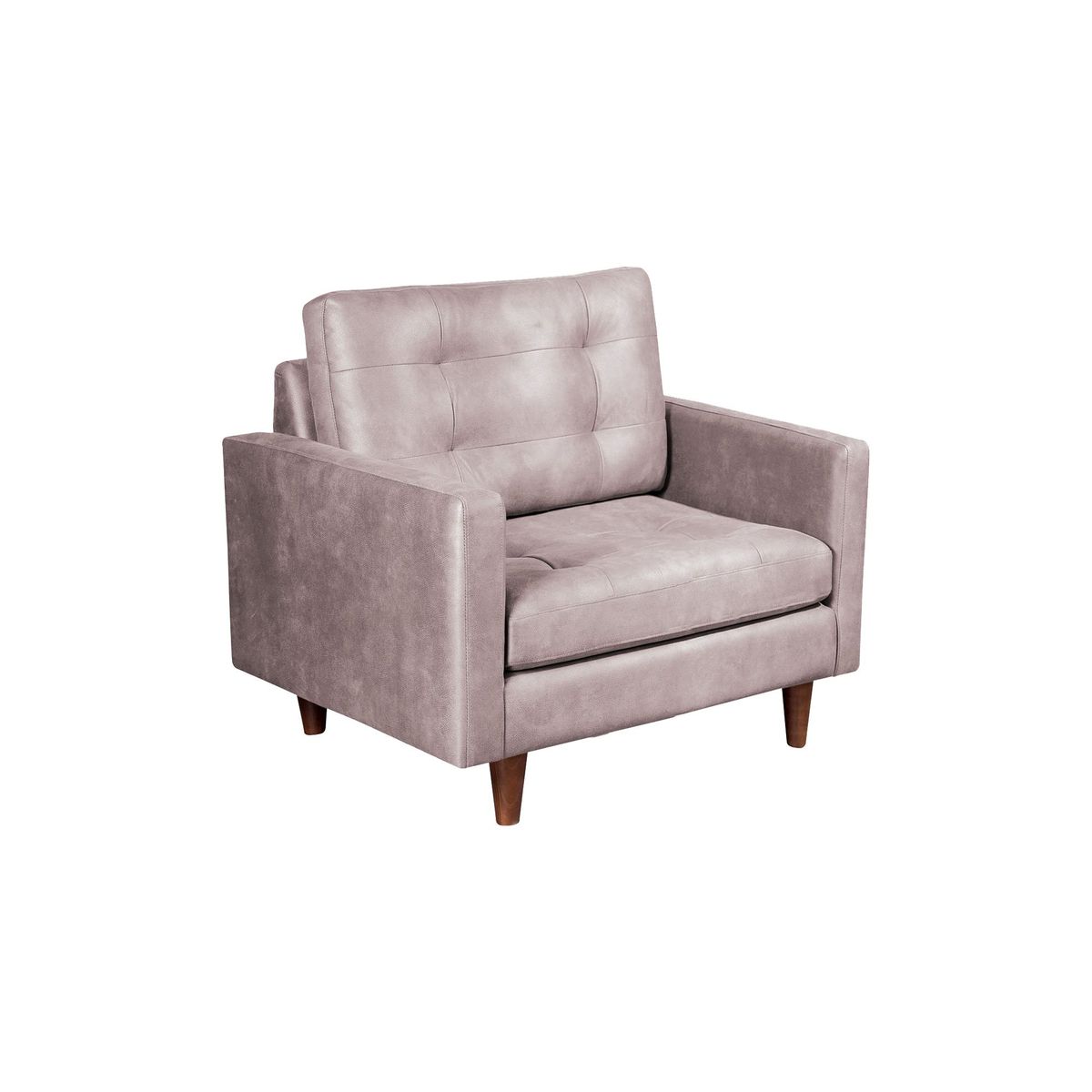 LATAM HOME - Sofá Napoles 1 Cuerpo Cuero Kentucky Beige