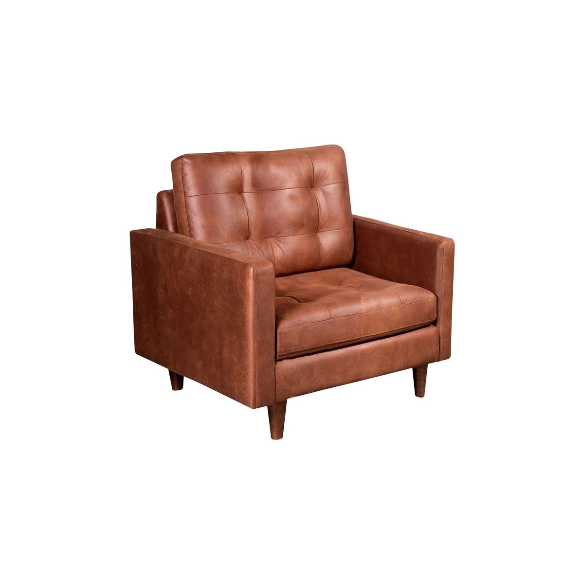 LATAM HOME - Sofá Latam Home Napoles 1 Cuerpo Café Claro