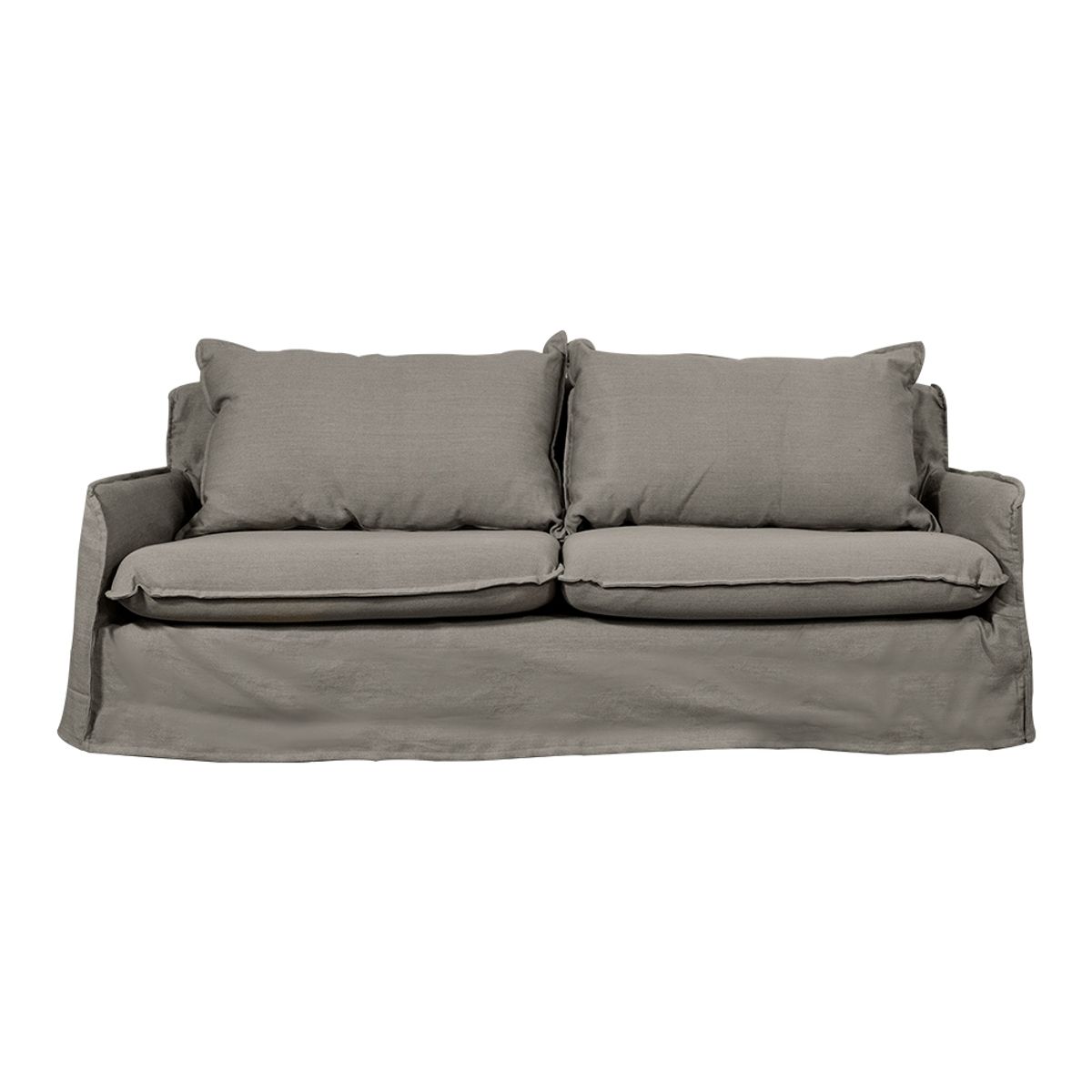 SOFAS HOME - SOFA REHUE LINO GRIS PIEDRA 3C