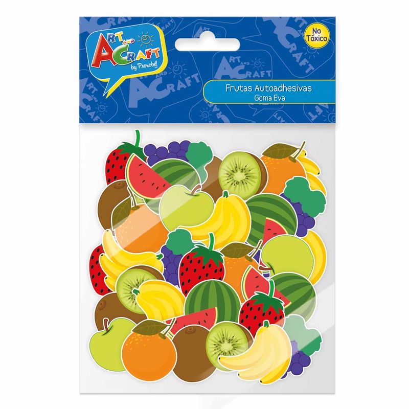 PRONOBEL - Figura Fruta Goma Eva 50 Piezas