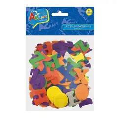 PRONOBEL - Figura Letras Autoadhesiva Goma Eva 56 Piezas Art & Craft